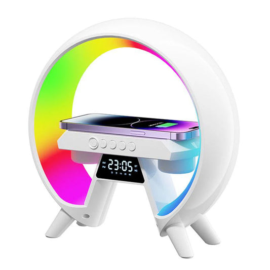 G63 Bluetooth Speaker Atmosphere Light Wireless Charger Bedside Music Wake-Up Light Bluetooth Sound Multiple Light Modes